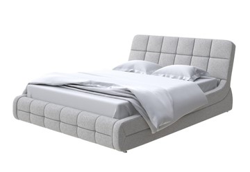 Кровать спальная Corso-6 200х200, Искусственная шерсть (Лама Светло-серый) в Архангельске