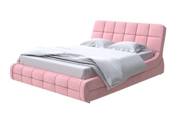 Спальная кровать Corso-6 200х200, Велюр (Casa Жемчужно-розовый) в Архангельске - предосмотр
