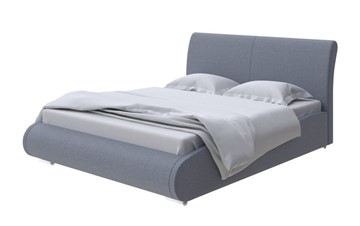 Спальная кровать Corso-8 Lite 200x200, Рогожка (Firmino Серый асфальт) в Архангельске