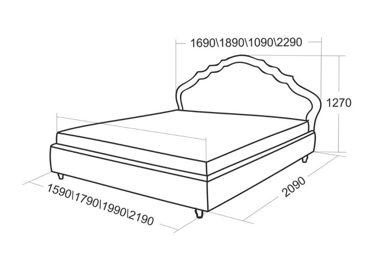 Двуспальная кровать Эмануэль 2090 в Архангельске - изображение 4