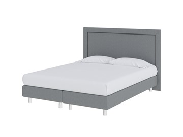 Двуспальная кровать London Boxspring Elite 160х200, Рогожка (Savana Grey (серый)) в Архангельске