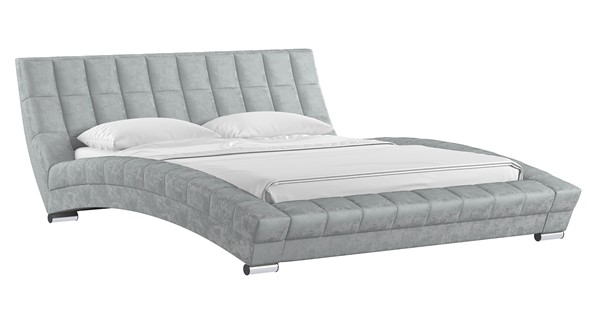 Кровать 2-х спальная Оливия 160 арт. Дарлинг грей сандал (светло-серый) с основанием в Архангельске - изображение