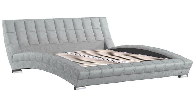 Кровать спальная Оливия 180 арт. Дарлинг грей сандал (светло-серый) с основанием в Архангельске - изображение 2