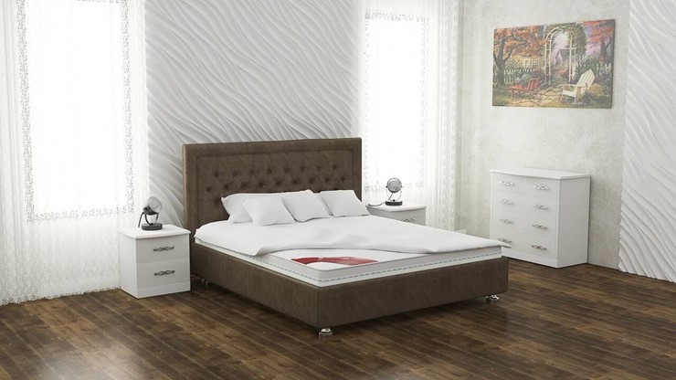 Кровать 2-спальная Валенсия 160х200 (с основанием) в Архангельске - изображение 5