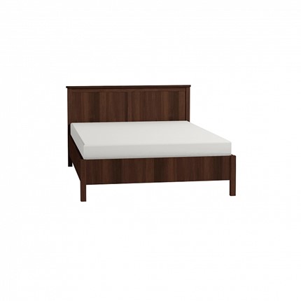 Спальная кровать Sherlock 43 + 3.1 Основание с гибкими ламелями металл 1400, Орех шоколадный в Архангельске - изображение