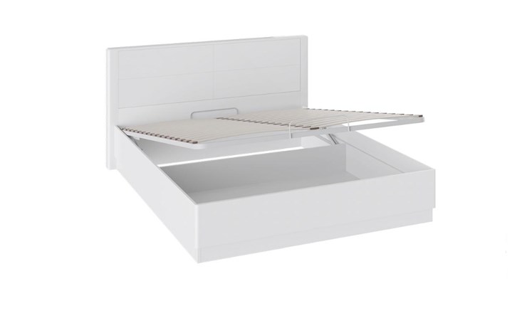 Кровать с подъемным механизмом Наоми 1600, цвет Белый глянец СМ-208.01.02 в Архангельске - изображение 1