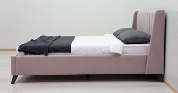 Кровать с подъемным механизмом Мелисса 160,арт. Тори 45 велюр (ява) + кроватное дно в Архангельске - предосмотр 3
