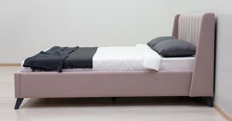 Кровать с подъемным механизмом Мелисса 160,арт. Тори 45 велюр (ява) + кроватное дно в Архангельске - изображение 3