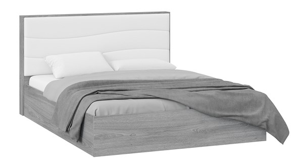 Кровать с механизмом двуспальная Миранда тип 1 (Дуб Гамильтон/Белый глянец) в Архангельске - изображение