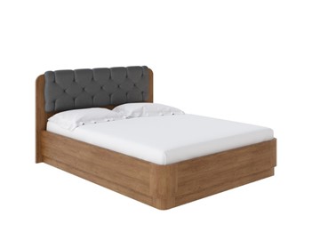 Двуспальная кровать с механизмом Wood Home 1 180х200, Антик (сосна) с брашированием/Темно-серый в Архангельске