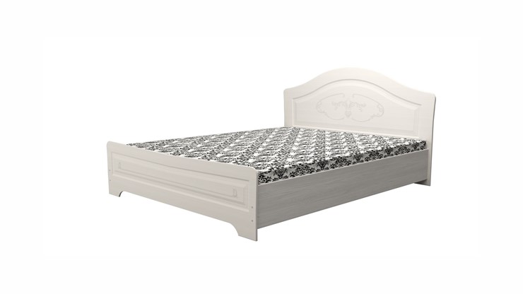 Спальная кровать Ивушка-5 2000х1200 с высоким изножьем, цвет Итальянский орех в Архангельске - изображение 1