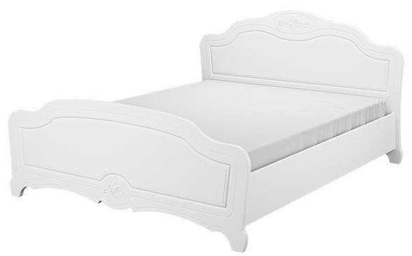 Полуторная кровать Лотос (Белый) 160х200 в Архангельске - изображение