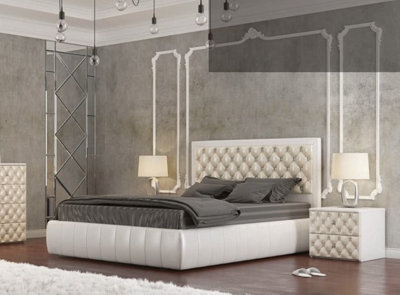 Двуспальная кровать Вита 160*195 с основанием в Архангельске - изображение