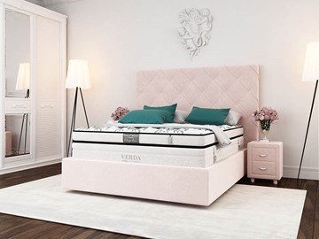 Кровать спальная Style Compact/Island M 180х200, Флок (Велсофт Винтажный розовый) в Архангельске