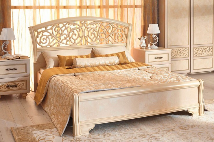 Гарнитур в спальню Александрия, кровать, 2 тумбочки, Ленто в Архангельске - изображение 5