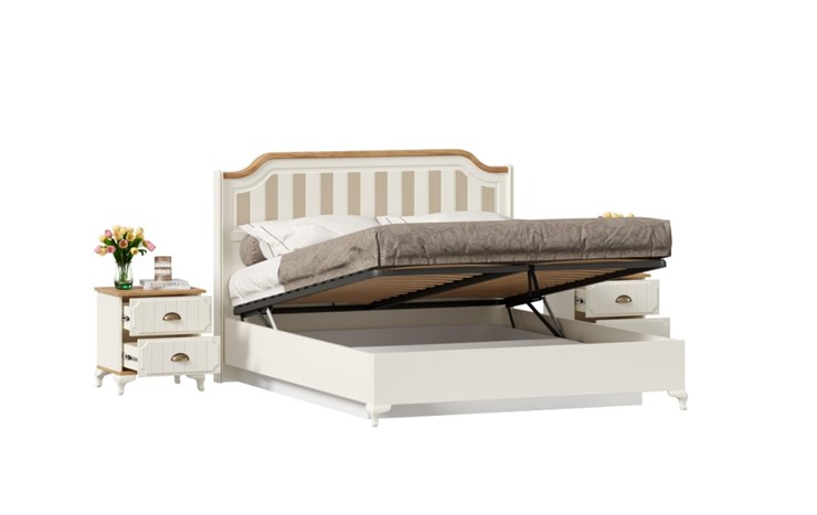 Гарнитур спальный Вилладжио, набор 3 (кровать 1600 с механизмом) в Архангельске - изображение 1
