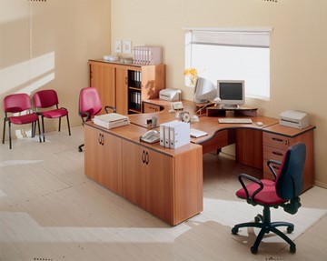 Комплект офисной мебели ДИН-Р (французский орех) в Архангельске - предосмотр 5