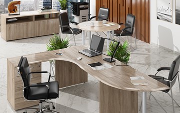 Набор мебели в офис Wave 2, рабочий стол и конференц-стол в Архангельске - предосмотр