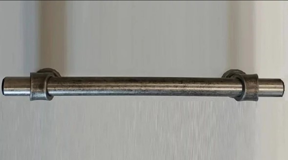 Ручка-скоба (128 мм), античное серебро Прованс в Архангельске - изображение