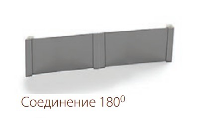 Соединение 180 гр. для цоколя, цвет белый в Архангельске - изображение