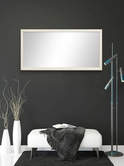 Зеркало навесное в спальню Ника (Слоновая кость) 119,5 см x 60 см в Архангельске - изображение 4