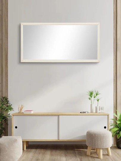 Зеркало навесное в спальню Ника (Слоновая кость) 119,5 см x 60 см в Архангельске - изображение 8