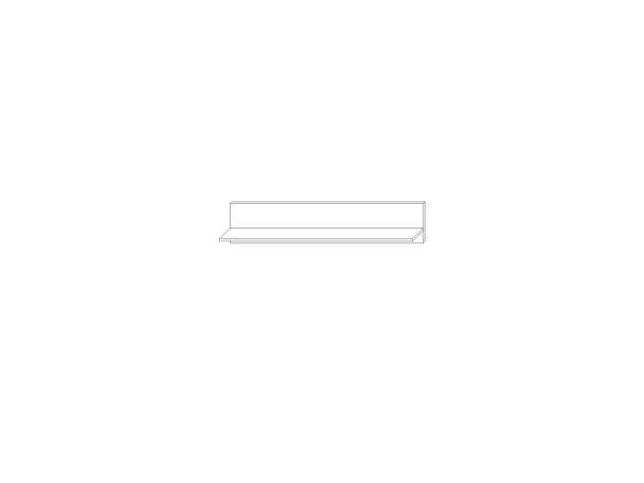 Полка навесная Сиена - 1  1300, Бодега белый / патина  золото в Архангельске - изображение 1