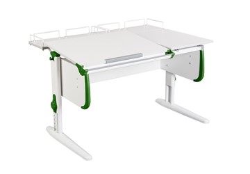 Растущий стол 1/75-40 (СУТ.25) + Polka_z 1/600 (2шт) белый/серый/Зеленый в Архангельске