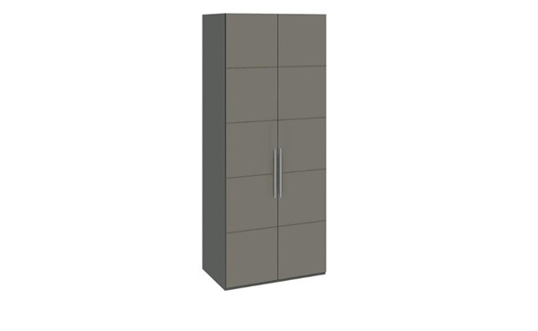 Шкаф распашной Наоми с 2-мя дверями, цвет Фон серый, Джут  СМ-208.07.03 в Архангельске - изображение