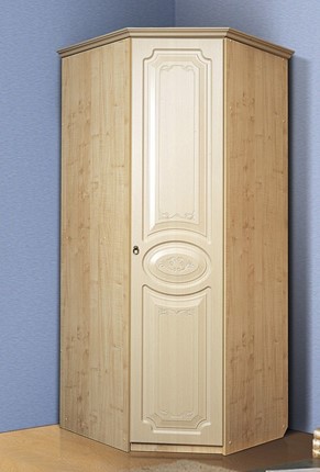 Распашной шкаф угловой Ивушка-5, цвет Дуб беленый в Архангельске - изображение