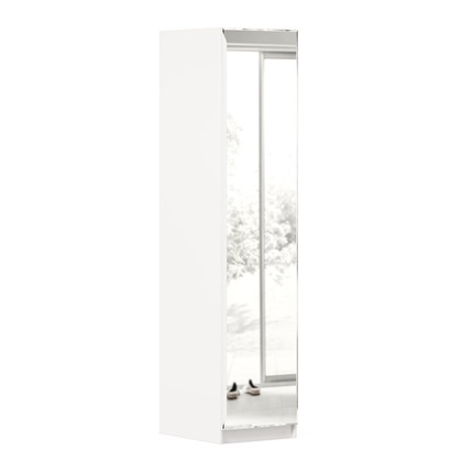 Распашной шкаф Айла с зеркалом ЛД 688.140.000, Белый, исполнение 1 в Архангельске - изображение