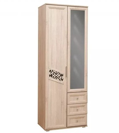 Шкаф двухдверный в спальню Ольга-14 левый в Архангельске - изображение