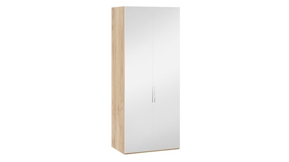 Шкаф для одежды Эмбер СМ-348.07.004 (Яблоня Беллуно/Белый глянец) в Архангельске - изображение