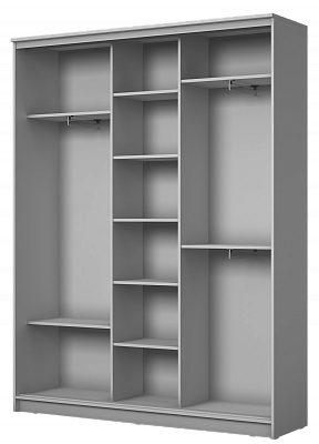 Шкаф 3-х створчатый ХИТ 24-4-18-666, с пескоструйным рисунком Горизонтальные полосы №25, Дуб сонома в Архангельске - изображение 1