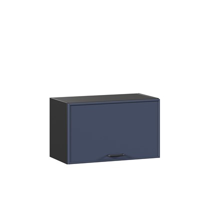 Навесной горизонтальный шкаф 600 Индиго ЛД 298.710.000.161, Чёрный/Тёмно-синий в Архангельске - изображение