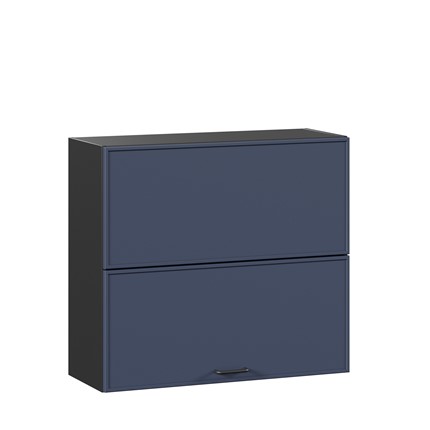 Горизонтальный кухонный шкаф 800 Индиго ЛД 298.980.000.168, Чёрный/Тёмно-синий в Архангельске - изображение