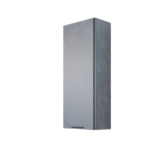 Настенный шкаф-пенал Модус, пн400/(720/296) 400х1290х296, цемент темный в Архангельске - изображение 2