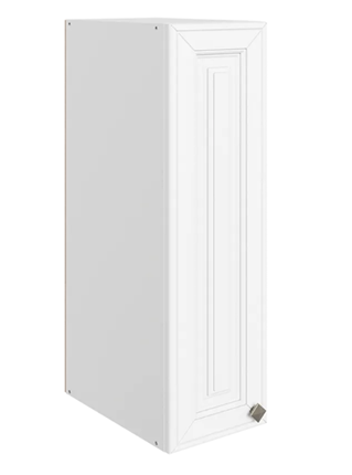 Настенный шкаф Мишель L200 H720 (1 дв. гл.) эмаль (белый/белый) в Архангельске - изображение