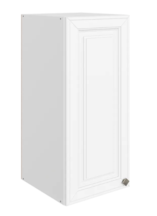 Шкаф навесной Мишель L300 H720 (1 дв. гл.) эмаль (белый/белый) в Архангельске - изображение