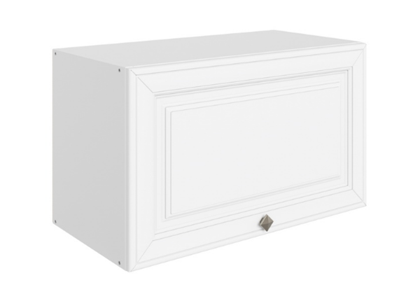 Кухонный шкаф Мишель L600 Н360 (1 дв. гл.) эмаль (белый/белый) в Архангельске - изображение