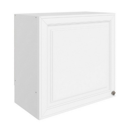 Кухонный навесной шкаф Мишель под вытяжку L600 H566 (1 дв. гл.) эмаль (белый/белый) в Архангельске - изображение