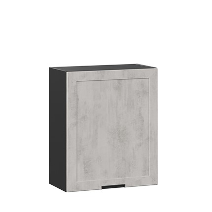 Кухонный навесной шкаф 600 Джамис ЛД 296.350.000.062, Черный/Белый камень в Архангельске - изображение