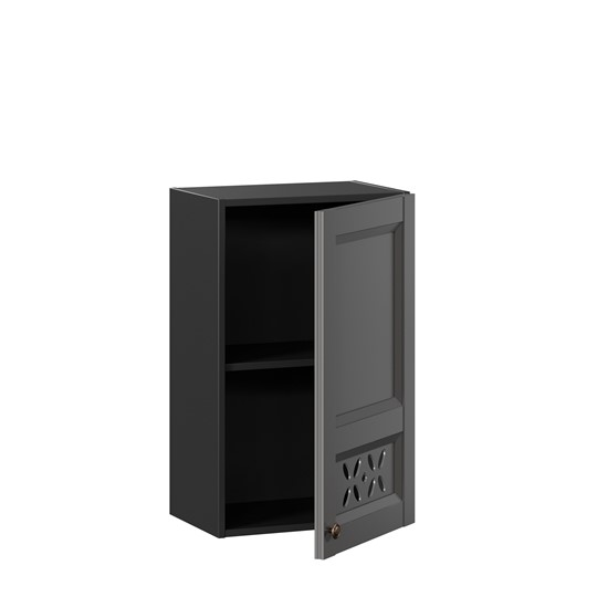 Кухонный шкаф Амели-3 450 ЛД 299.330.000.028, Черный/Оникс серый в Архангельске - изображение 1
