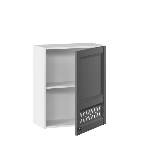Кухонный шкаф Амели-3 600 ЛД 299.350.000.029, Белый/Оникс серый в Архангельске - изображение 1