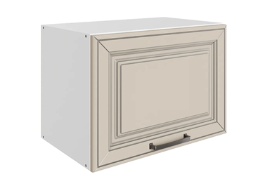 Кухонный шкаф Атланта L500 Н360 (1 дв. гл.) эмаль (белый/сливки патина платина) в Архангельске