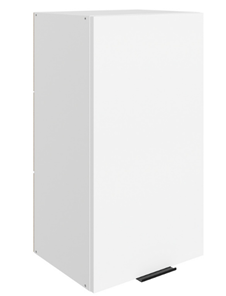 Кухонный шкаф Стоун L400 Н720 (1 дв. гл.) (белый/джелато софттач) в Архангельске - предосмотр