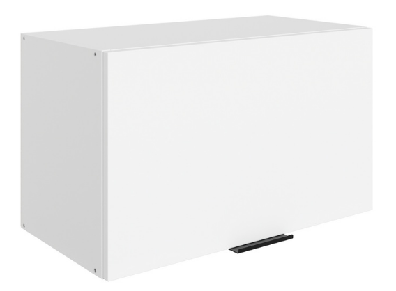 Настенный шкаф Стоун L600 Н360 (1 дв. гл.) (белый/джелато софттач) в Архангельске - изображение