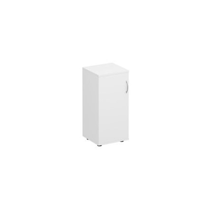 Шкаф для документов низкий узкий закрытый Комфорт МП2 (белый премиум) К 508 в Архангельске - изображение