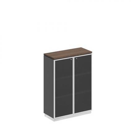 Шкаф для документов средний стекло в рамке Speech Cube (90x40x124.6) СИ 319 ДГ АР ХР в Архангельске - изображение