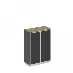 Шкаф для документов средний стекло в рамке Speech Cube (90x40x124.6) СИ 319 ДС АР ХР в Архангельске